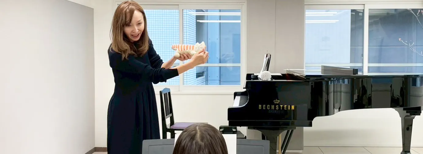 ピアノレッスン風景